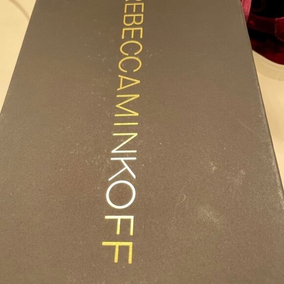 Rebecca Minkoff crushed Velvet Bleecker Too Sneakers Acai size 9.5 - Picture 3 of 7